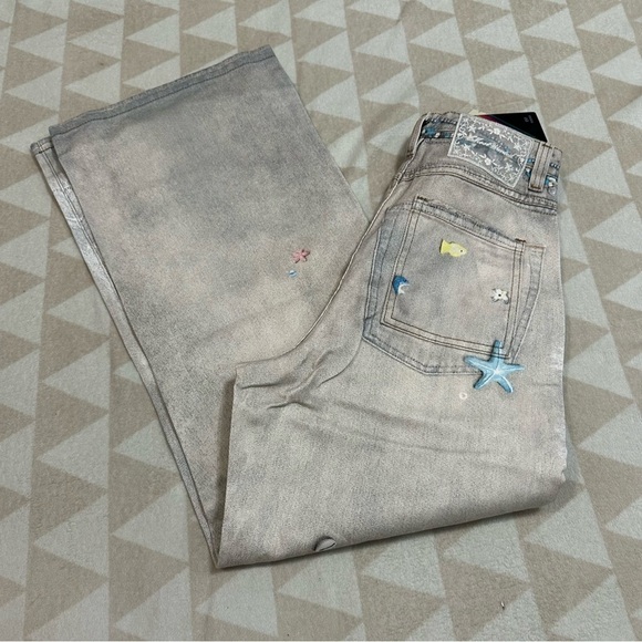 Innovare most wanted Carbrey Print Bleached Jeans NWOT - Picture 5 of 7